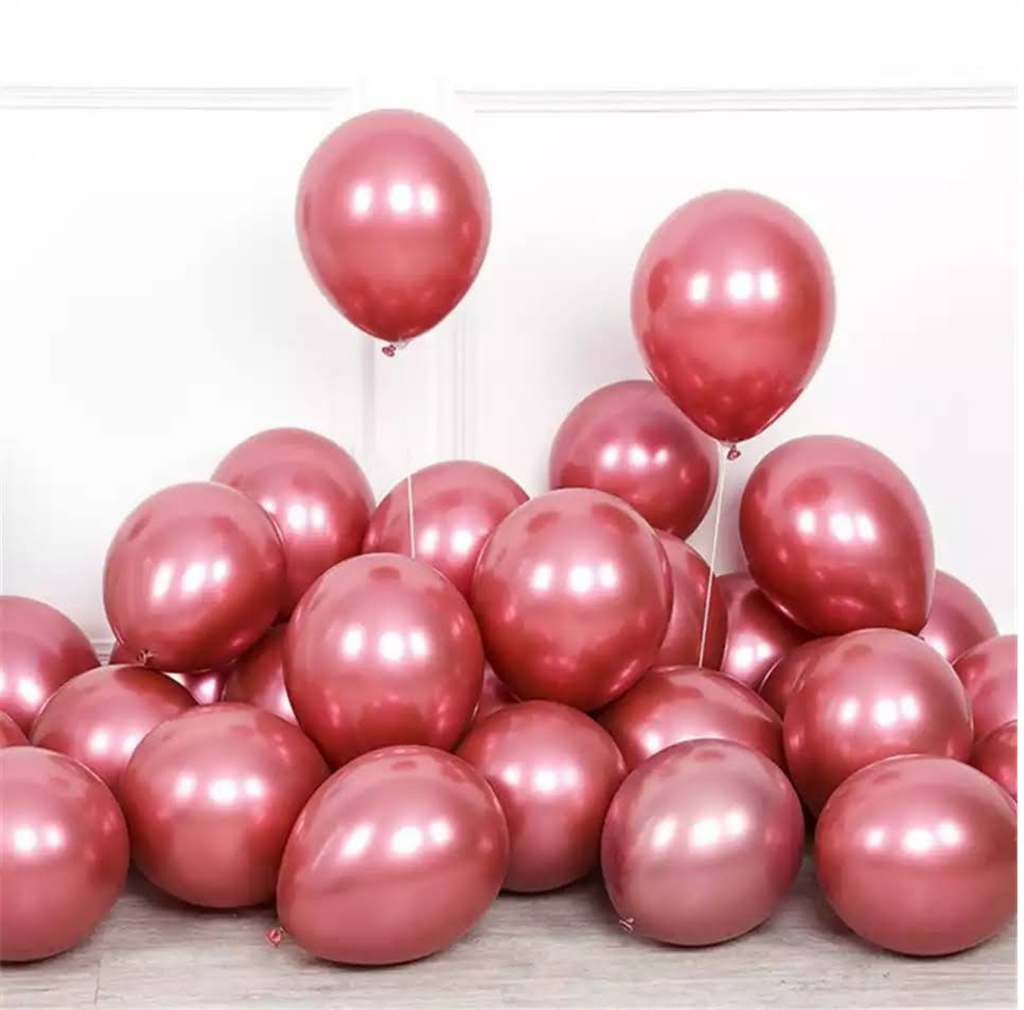 Ballonnen Metallic Donker Roze