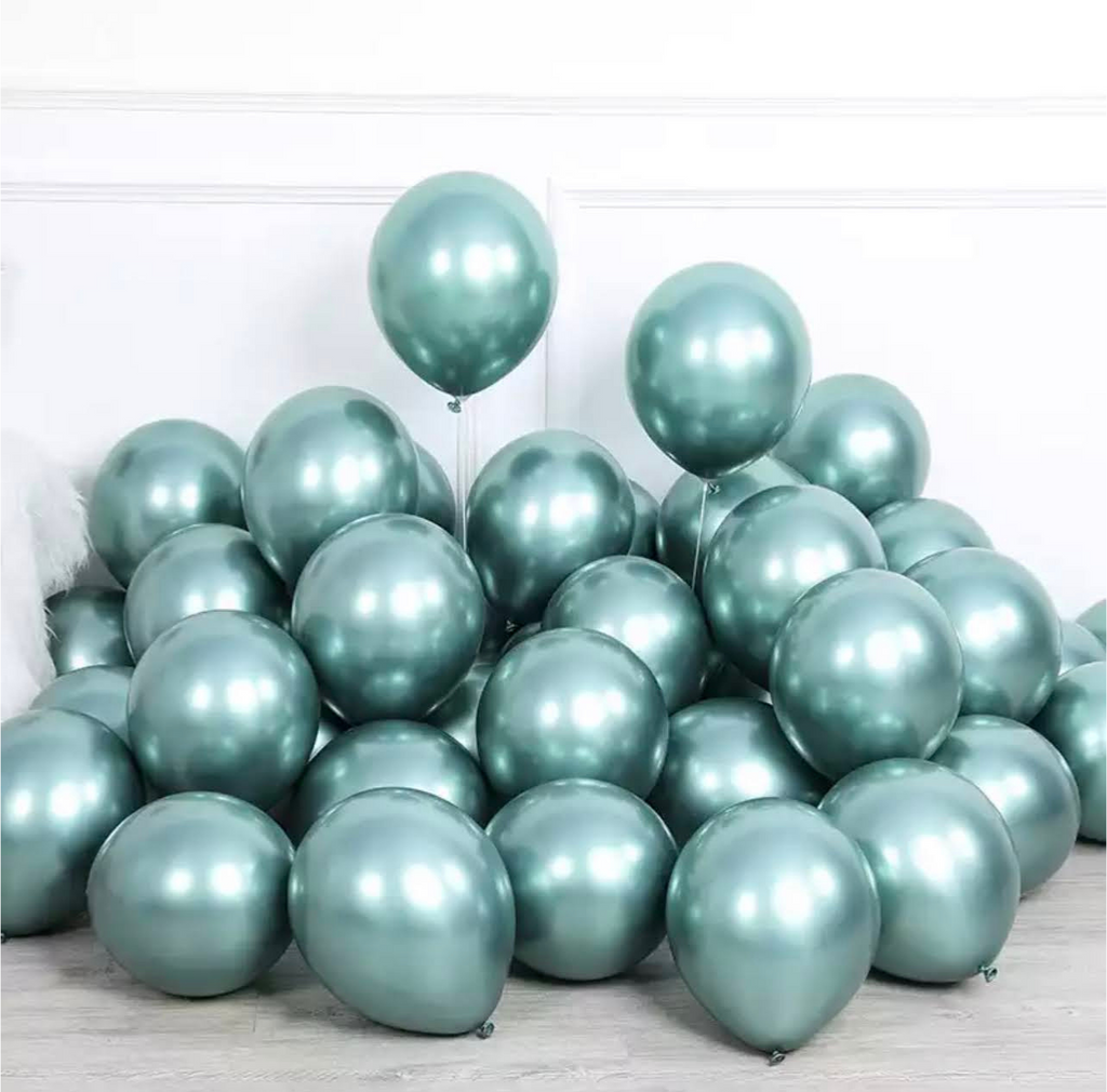 Ballonnen Metallic Munt Groen