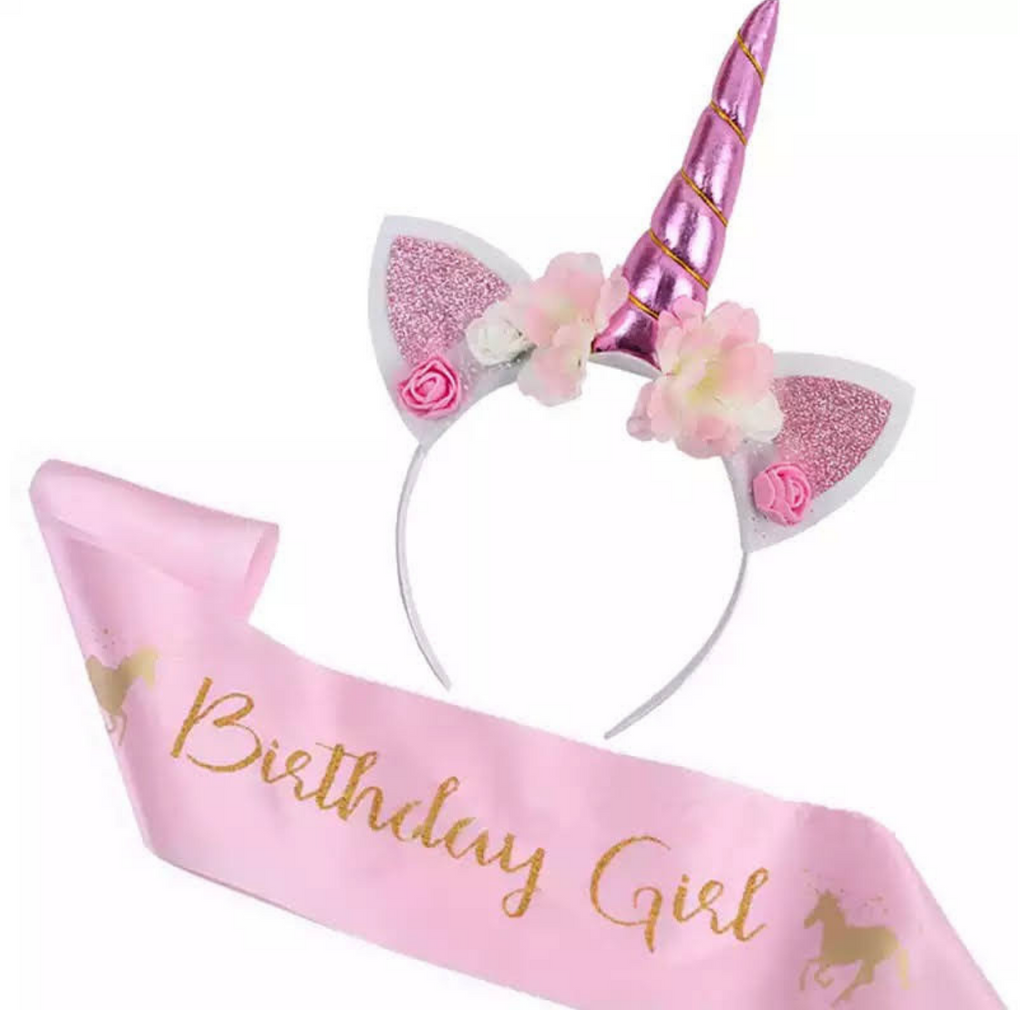 Unicorn Set 'Birthday Girl'