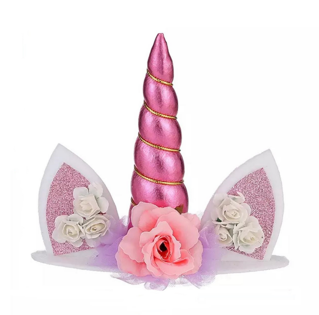 Cake Topper Unicorn Roze