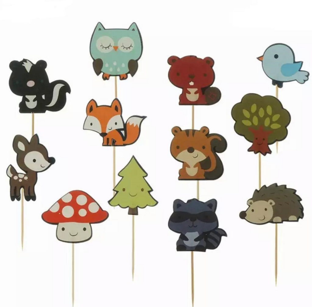 Cupcake Toppers Woodland