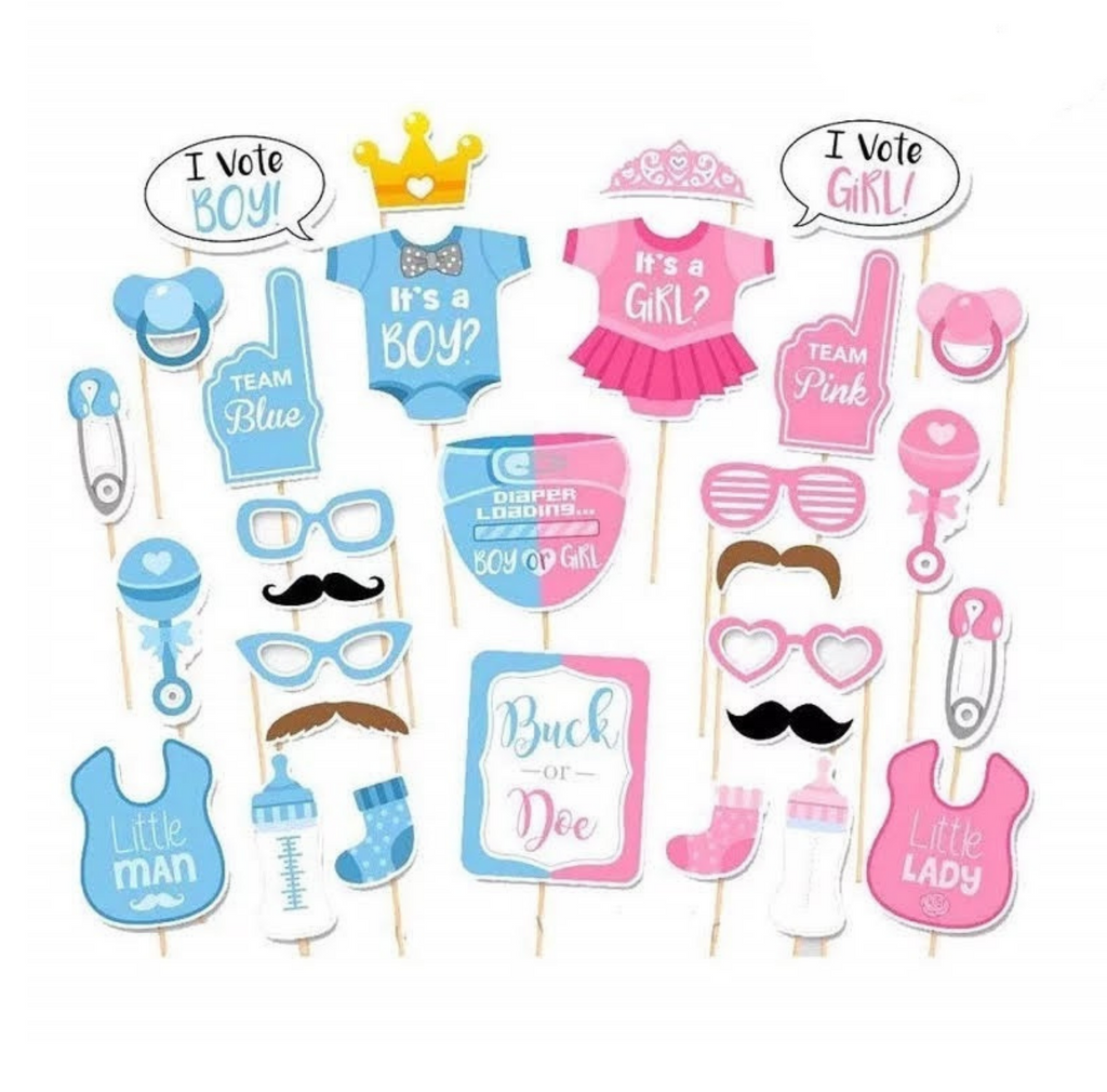 Gender Reveal Foto Props