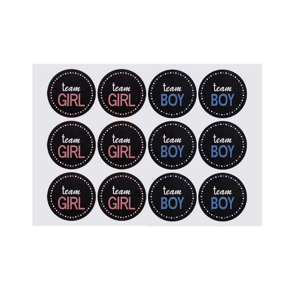 Team Boy - Team Girl Stickers